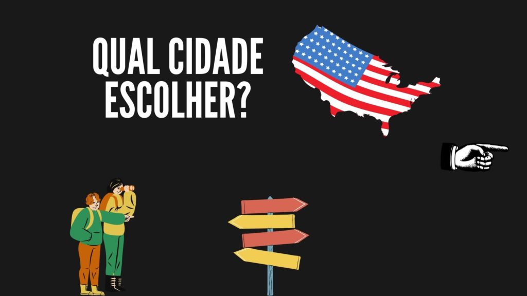 ilustração de turistas escolhendo a direção em placas de direção