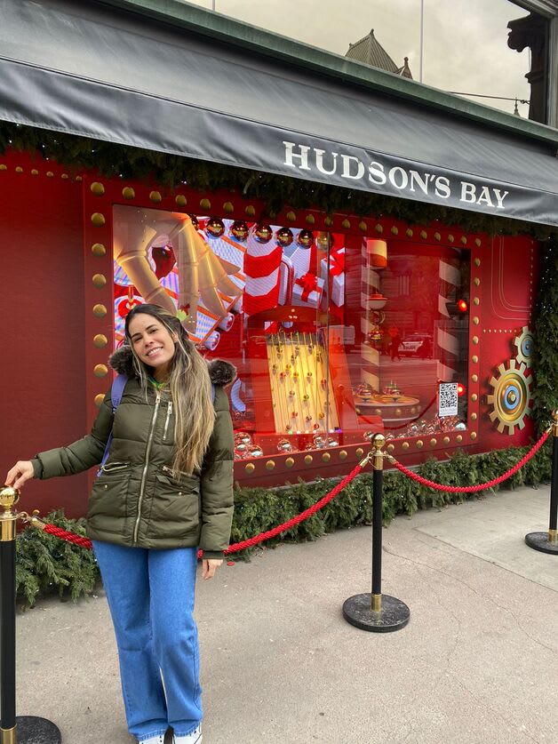 Intercambista no natal do canadá