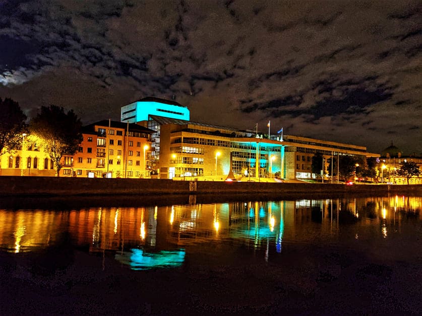 Cidade de Dublin a noite