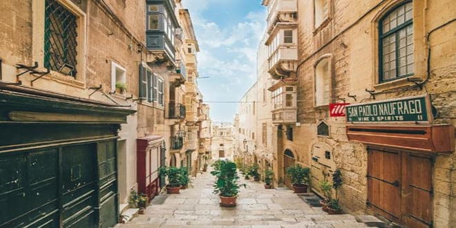 ruas de valleta, capital de Malta