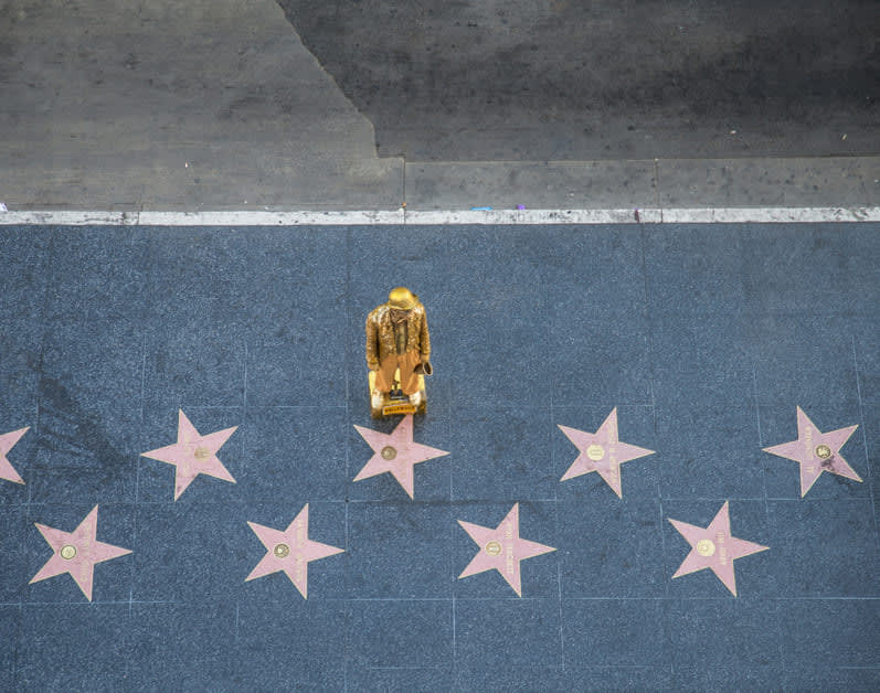 calçada da fama em Los Angeles