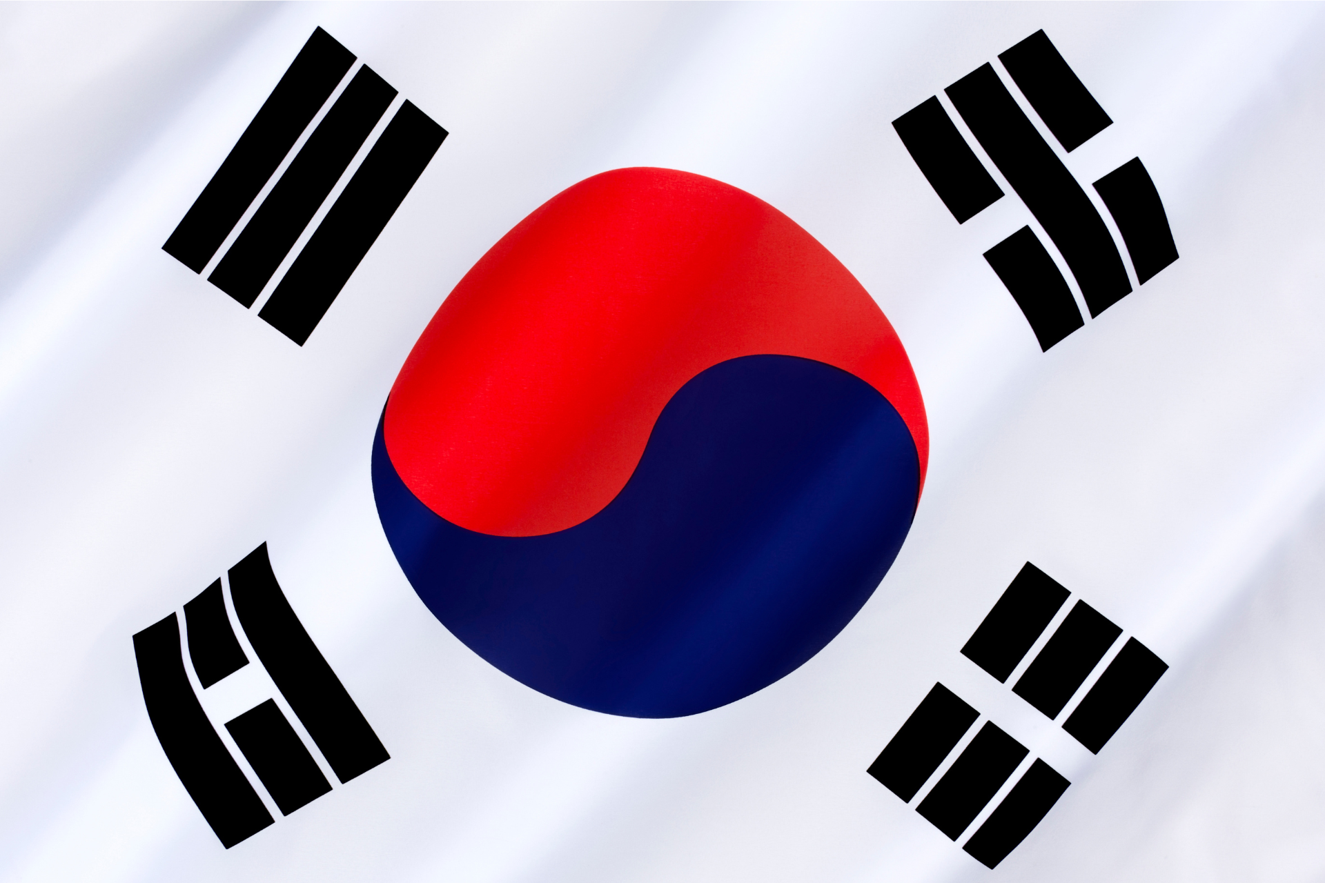 bandeira da coreia do sul
