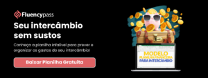 Planilha financeira de intercâmbio