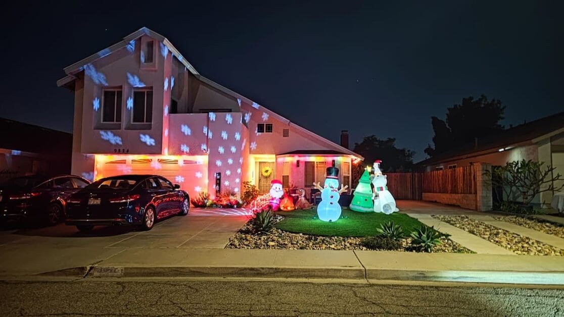 casa enfeitada para o natal nos eua