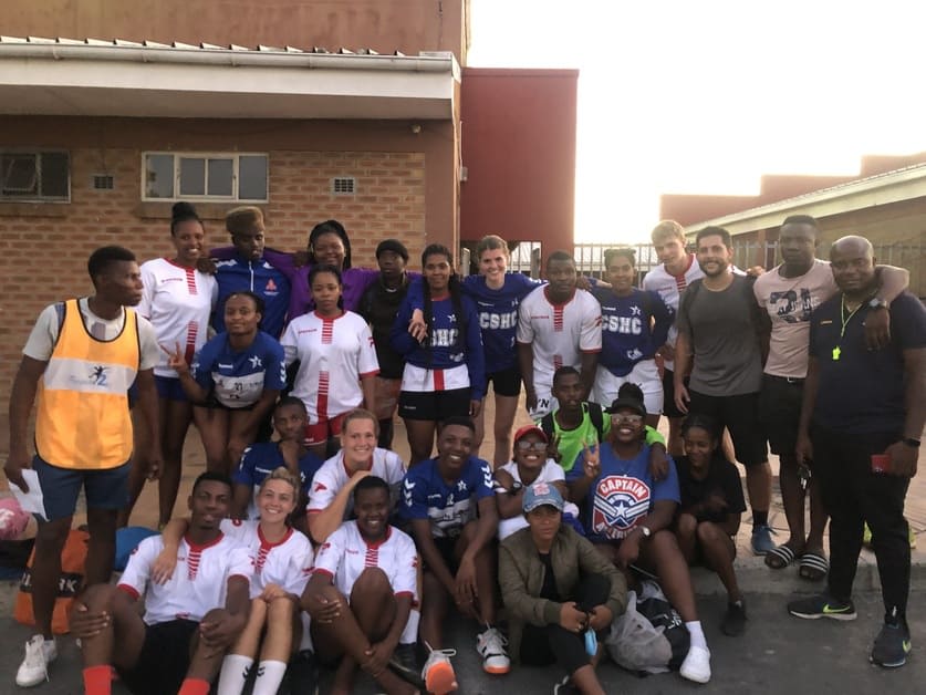 Time de rugby sul africano com intercambista